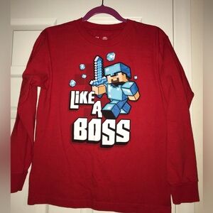 Minecraft l/s tshirt Size large (14/16)